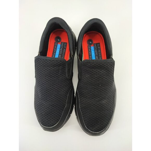 Skechers Men Flex Advantage Mcallen Black Slip Resistant Working Shoes Size 9 US - Picture 4 of 8
